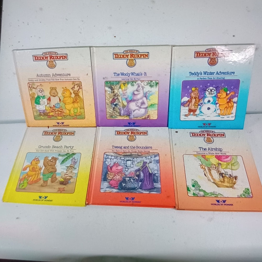 1985 Teddy Ruxpin Story Books.